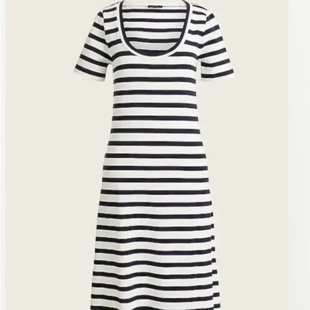 J. Crew Knit Midi Dress in stripe